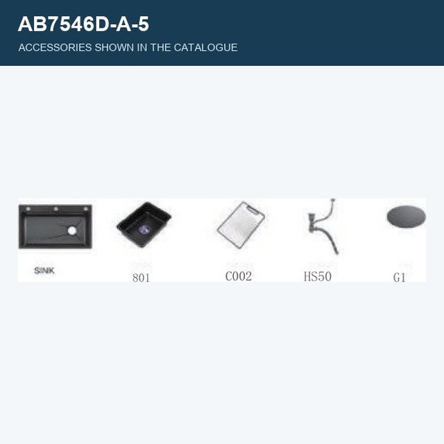 JOMOLA Workstation Kitchen Sink 750x460mm | Catalogue Accessory Configuration