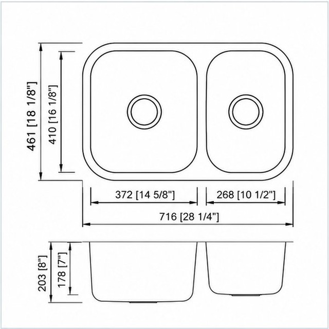 JOMOLA Double Bowl Punching Stainless Steel Sink 304 | UPC