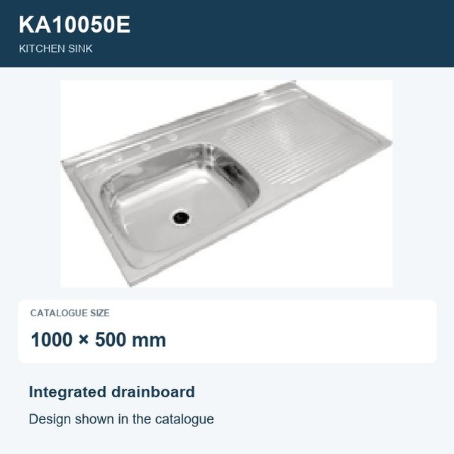 JOMOLA Punching Stainless Steel Sink 1000x500mm Kitchen Sink