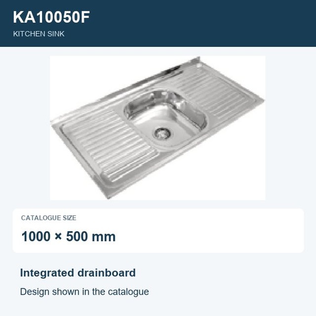 JOMOLA Punching Stainless Steel Sink 1000x500mm Kitchen Sink