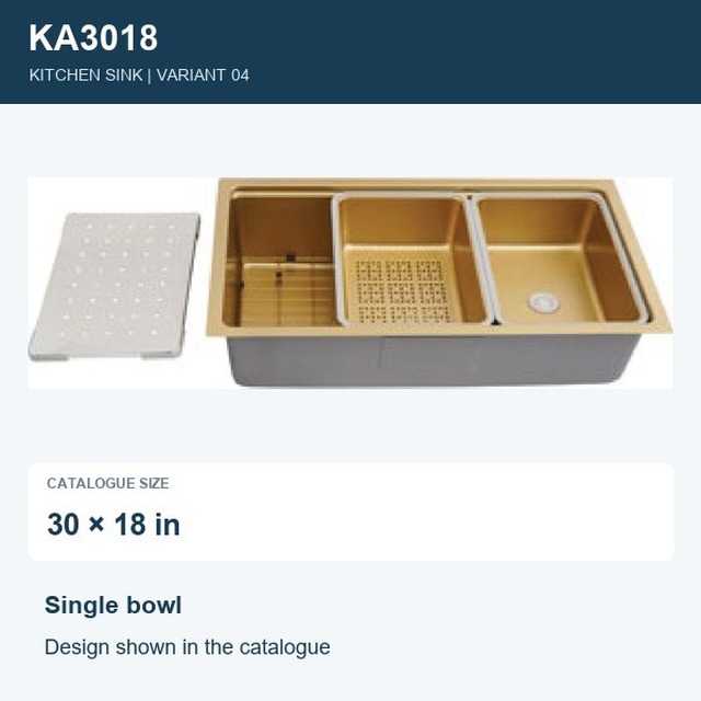 JOMOLA Punching Stainless Steel Sink Single Bowl 30 x 18 in Kitchen Sink