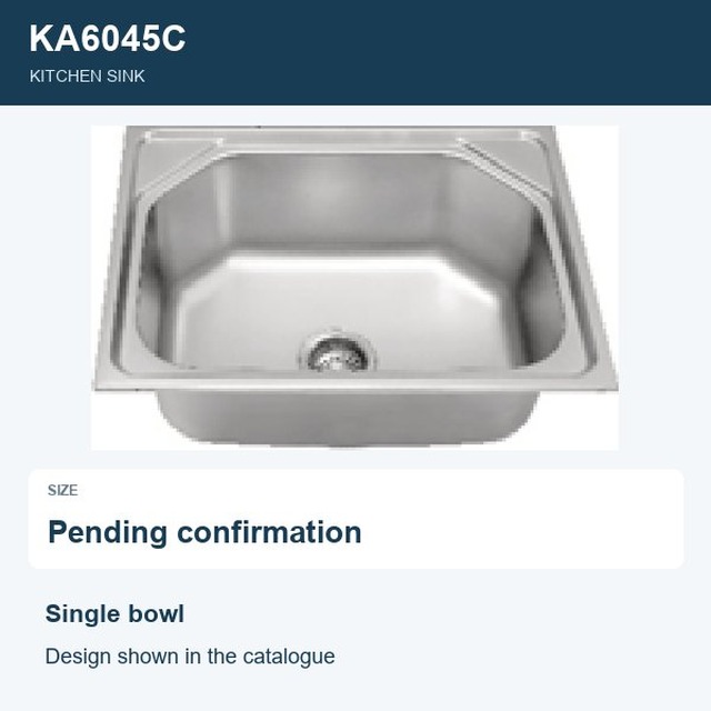 JOMOLA Single Bowl Punching Stainless Steel Sink | Kitchen Sink