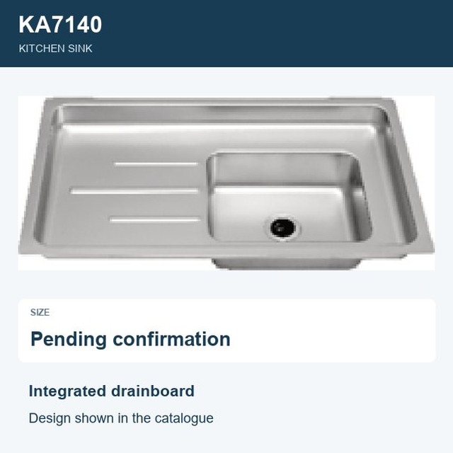 JOMOLA Punching Stainless Steel Sink Integrated Drainboard | Kitchen Sink