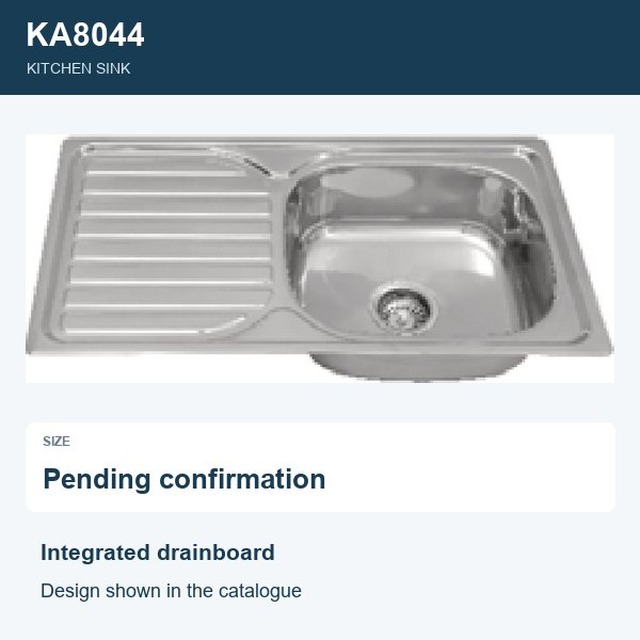JOMOLA Punching Stainless Steel Sink Integrated Drainboard | Kitchen Sink