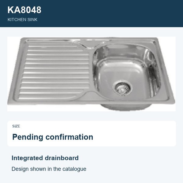 JOMOLA Punching Stainless Steel Sink Integrated Drainboard | Kitchen Sink