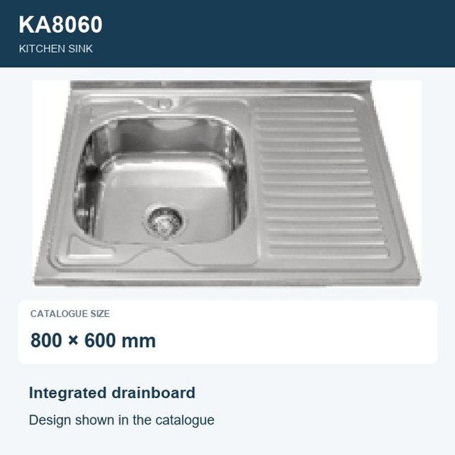 JOMOLA Punching Stainless Steel Sink 800x600mm Kitchen Sink