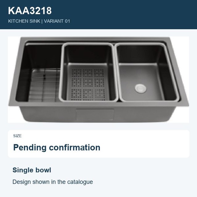 JOMOLA Punching Stainless Steel Sink Single Bowl Kitchen Sink