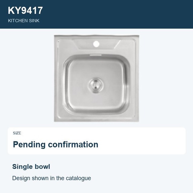 JOMOLA Punching Stainless Steel Sink Single Bowl Kitchen Sink