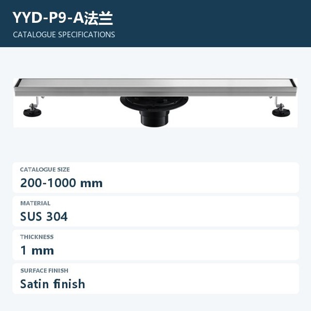 JOMOLA Stainless Steel Floor Drain 200-1000mm | SUS 304