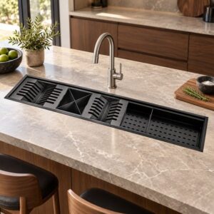 JOMOLA 900 x 185 mm undermount Hidden Sink | Factory Direct