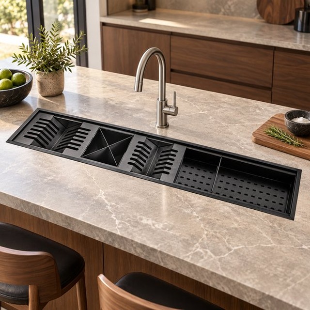 JOMOLA 900 x 185 mm undermount Hidden Sink | Factory Direct