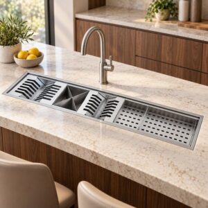 JOMOLA 900 x 185 mm undermount Hidden Sink