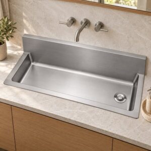 JOMOLA brushed handmade stainless steel sink