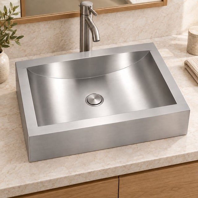 JOMOLA brushed handmade stainless steel sink