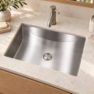 JOMOLA brushed handmade stainless steel sink