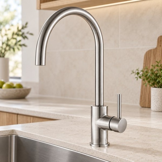 JOMOLA 304 stainless steel satin kitchen faucet