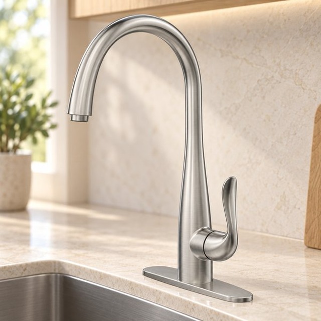 JOMOLA 304 stainless steel satin kitchen faucet