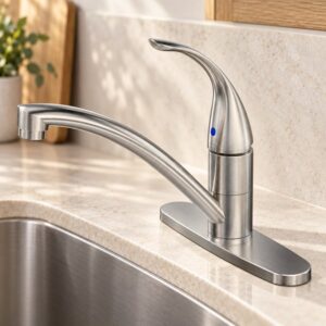 JOMOLA stainless steel satin kitchen faucet | Factory Direct