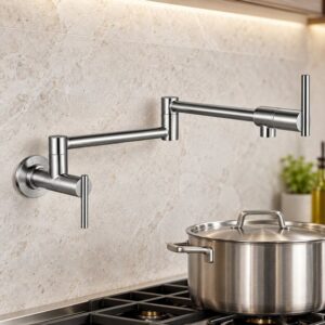 JOMOLA stainless steel satin kitchen faucet
