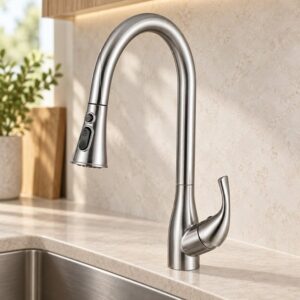 JOMOLA 304 stainless steel satin kitchen faucet