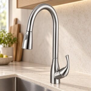 JOMOLA 304 stainless steel satin kitchen faucet