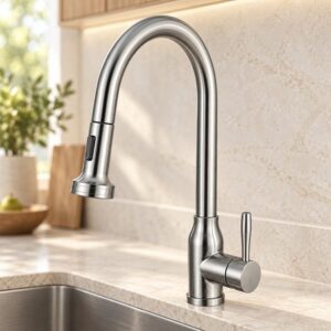 JOMOLA 304 stainless steel satin kitchen faucet
