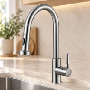 JOMOLA 304 stainless steel satin kitchen faucet