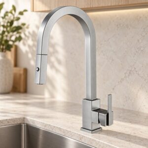 JOMOLA 304 stainless steel satin kitchen faucet