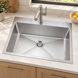 JOMOLA single bowl undermount handmade stainless steel sink