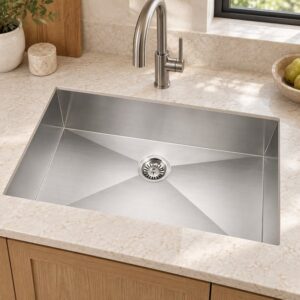 JOMOLA single bowl brushed handmade stainless steel sink