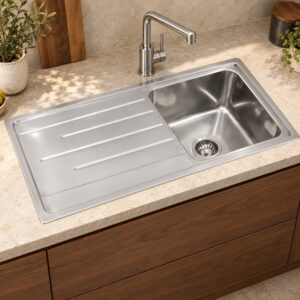 JOMOLA 1000 x 460 mm stainless steel sink | Factory Direct