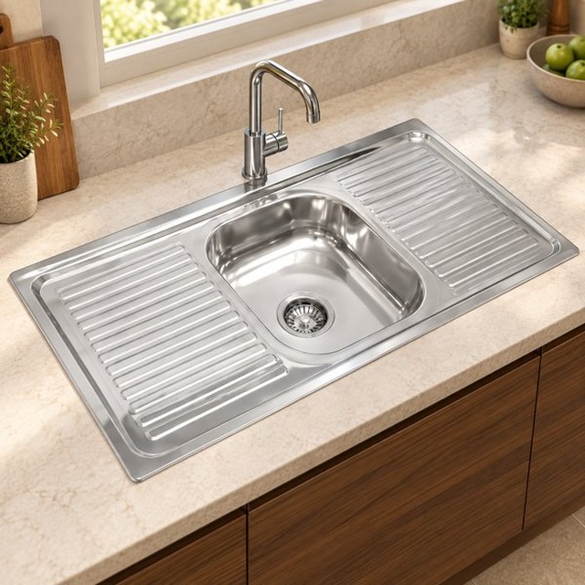 JOMOLA 1000 x 500 mm stainless steel sink