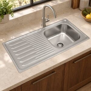 JOMOLA 1000 x 500 mm stainless steel sink