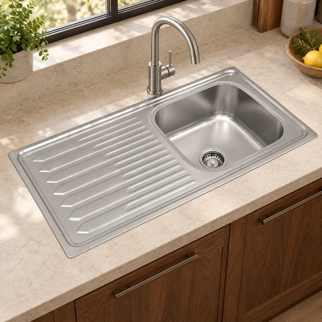 JOMOLA 1000 x 500 mm stainless steel sink