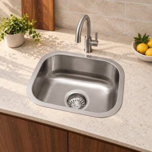 JOMOLA 13 inch single bowl stainless steel sink