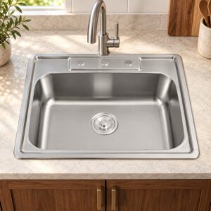 JOMOLA single bowl stainless steel sink | Factory Direct