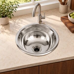 JOMOLA 300 x 300 mm single bowl stainless steel sink