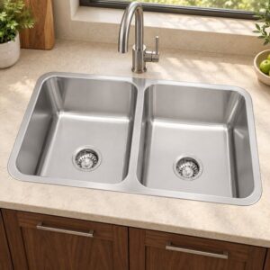 JOMOLA double bowl stainless steel sink | China Manufacturer