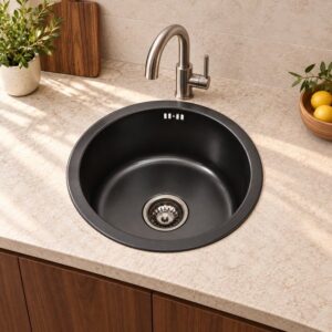 JOMOLA 420 x 420 mm single bowl stainless steel sink
