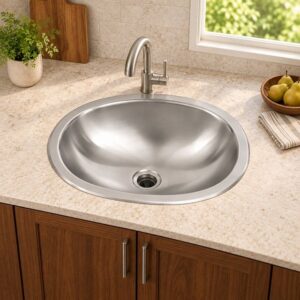 JOMOLA 430 x 300 mm single bowl stainless steel sink
