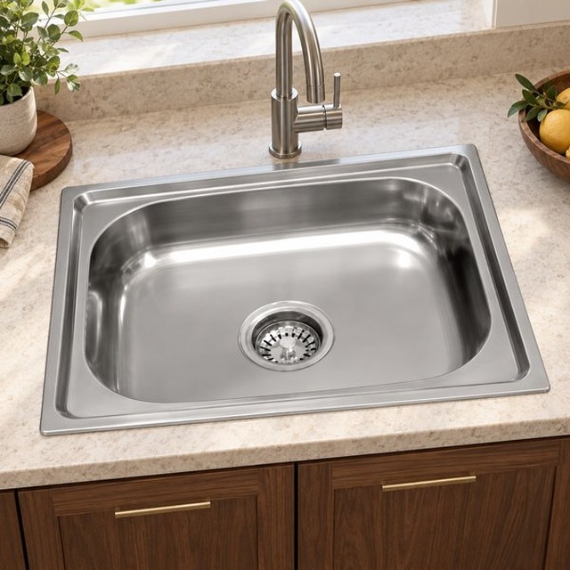 JOMOLA 500 x 400 mm single bowl stainless steel sink