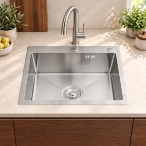 JOMOLA 500 x 450 mm single bowl stainless steel sink