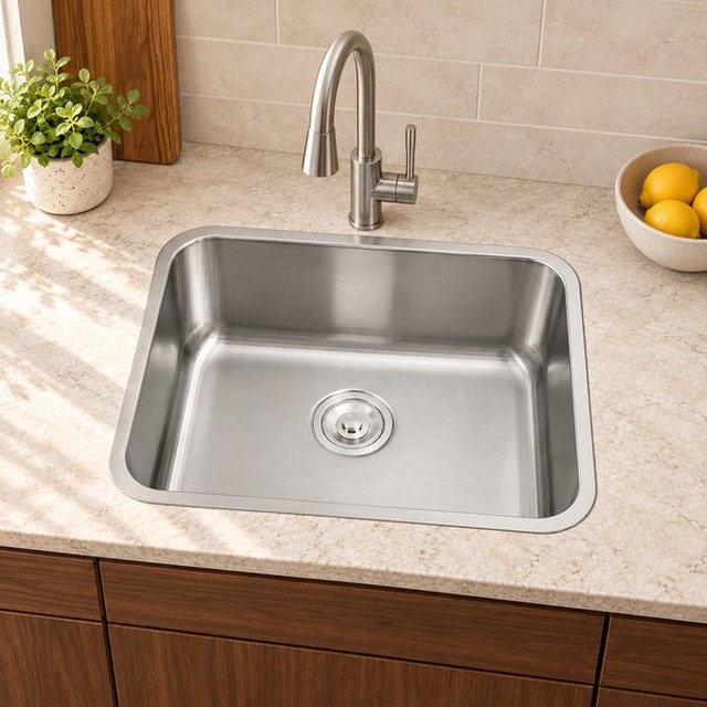 JOMOLA 500 x 450 mm single bowl stainless steel sink