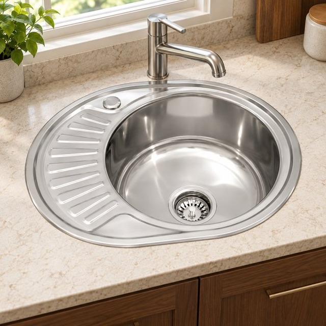 JOMOLA 570 x 450 mm stainless steel sink