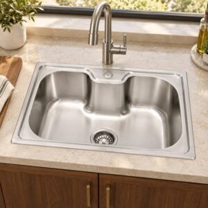 JOMOLA 600 x 420 mm single bowl stainless steel sink