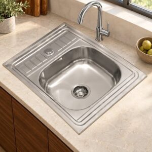 JOMOLA 600 x 500 mm stainless steel sink