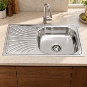 JOMOLA 750 x 400 mm stainless steel sink | Factory Direct