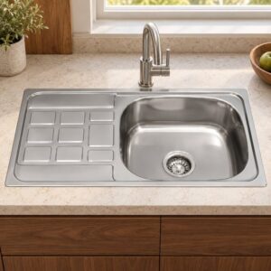 JOMOLA 750 x 400 mm stainless steel sink