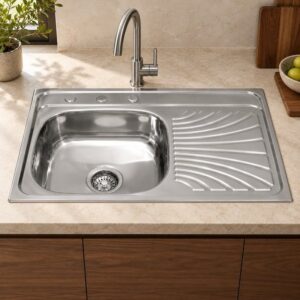 JOMOLA 750 x 480 mm stainless steel sink