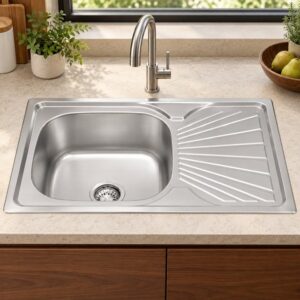 JOMOLA 760 x 450 mm stainless steel sink